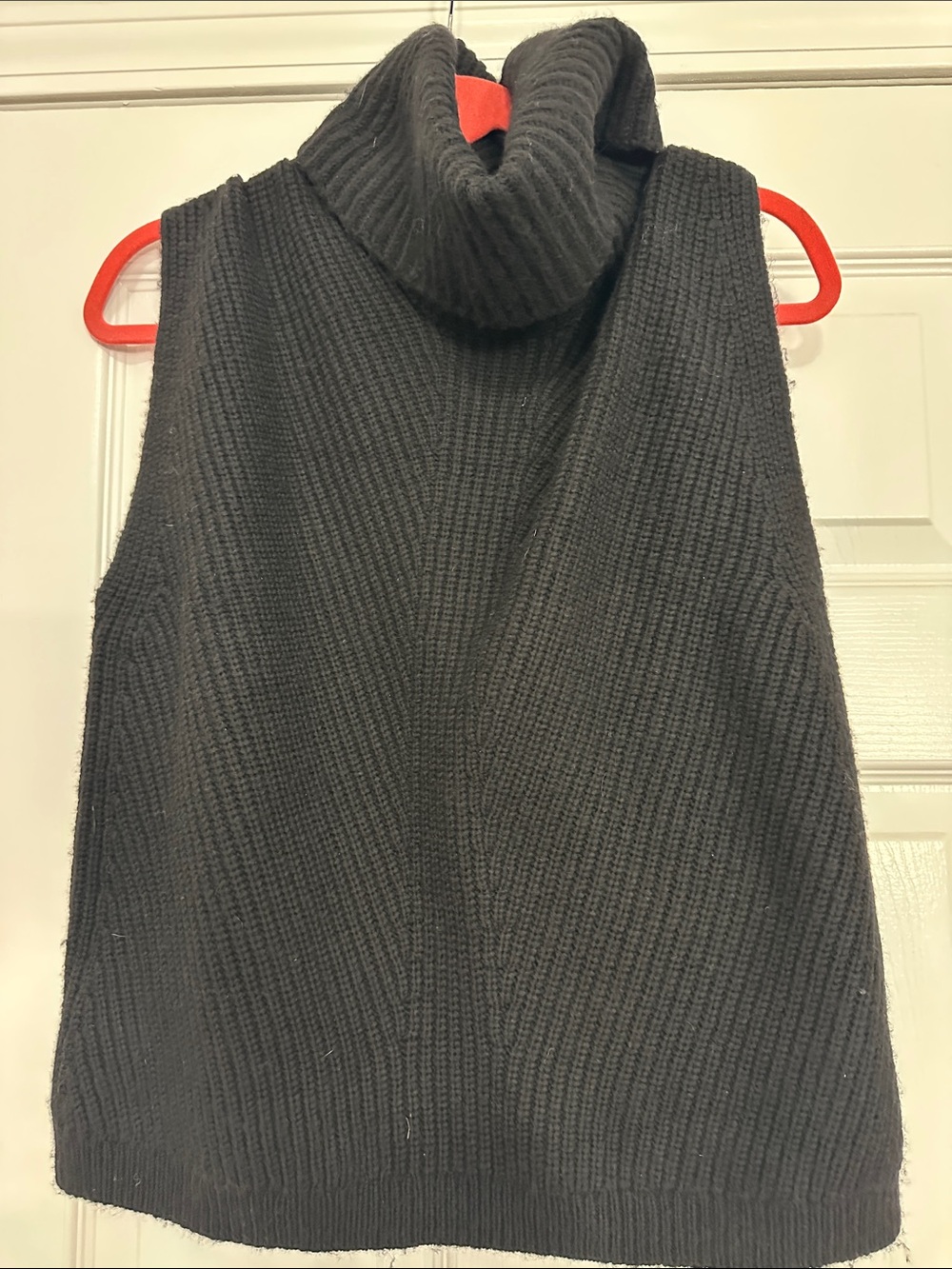 Express Black Sleeveless Turtleneck Knit Vest